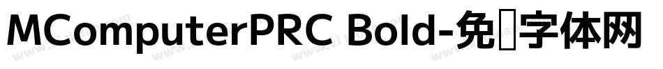 MComputerPRC Bold字体转换